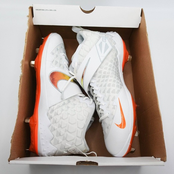 Nike Force Zoom Trout 6 Mens Baseball Cleats Size 15 Metal AT3464-105 Orange main image 7